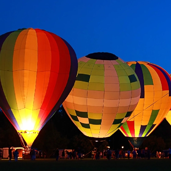 Night Glow At Albuquerque Balloon Fiesta
